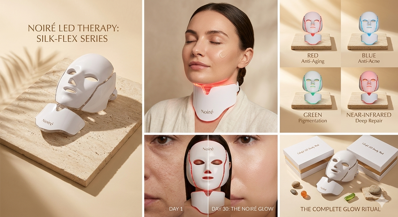 Noiré Silk-Flex LED Therapy Mask – 7v1 Profesionální omlazení